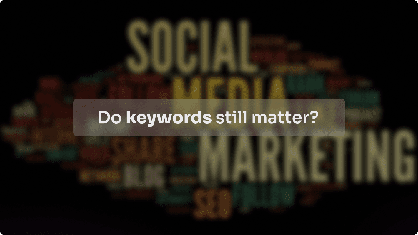Do keywords still matter?
